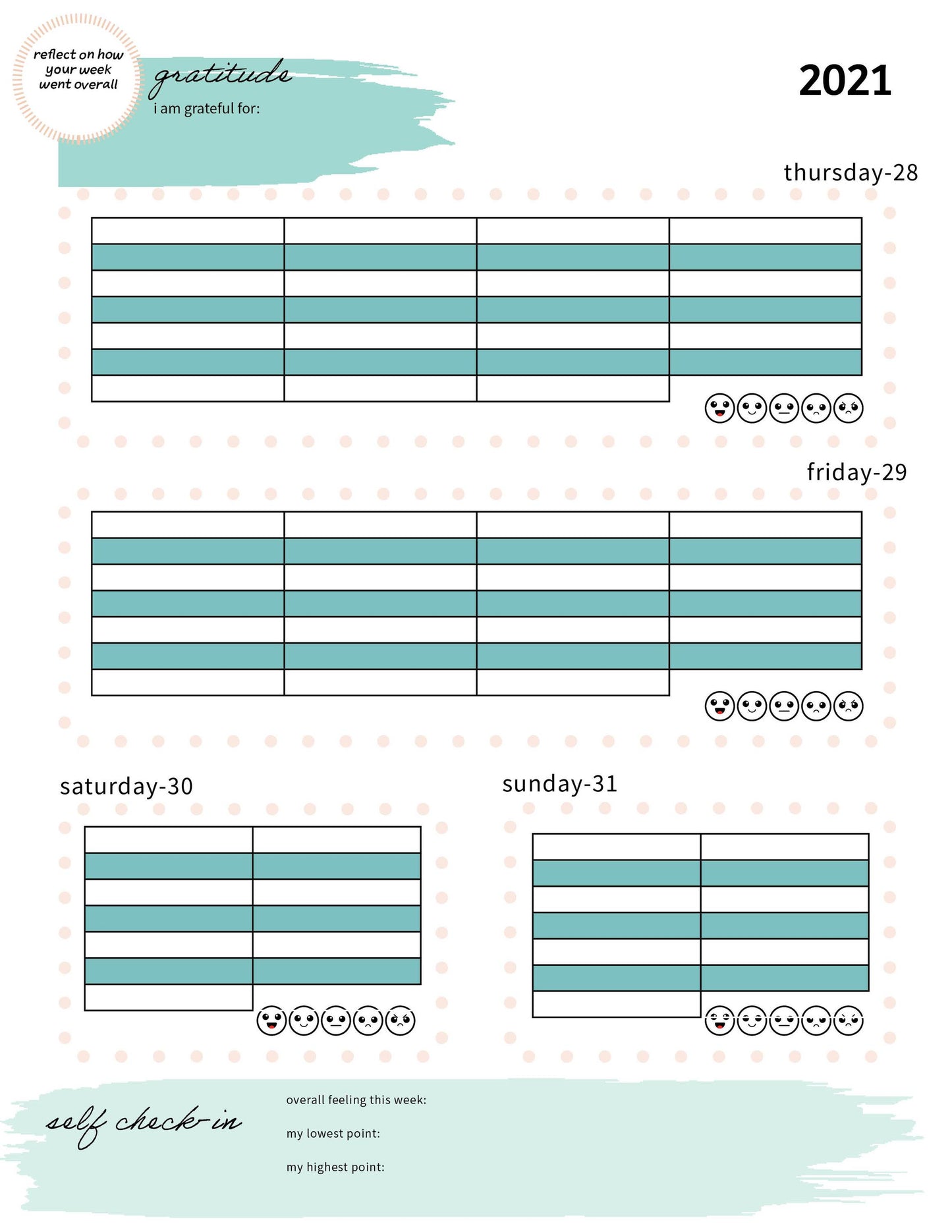CBT Daily Planner (Undated)
