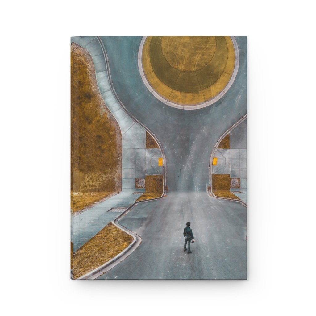 Hardcover Journal, Retro Art Design - Matte Finish / Lined Pages