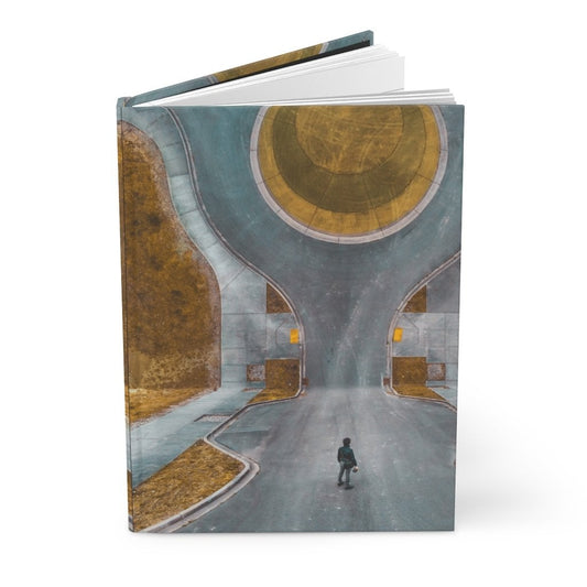 Hardcover Journal, Retro Art Design - Matte Finish / Lined Pages