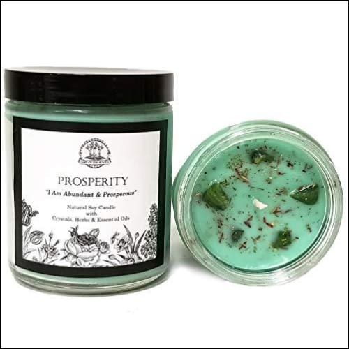 Prosperity Affirmation Essential Oil Scented Soy Candle